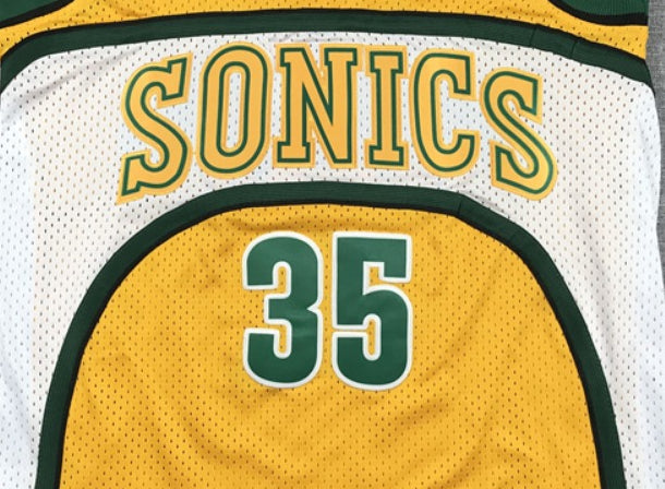 Kids Youth Basketball Jersey Sonic 35 Durant Yellow