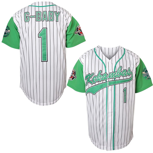 HARD BALL Movie Jerseys G-Baby #1 Kekambas Baseball Jersey