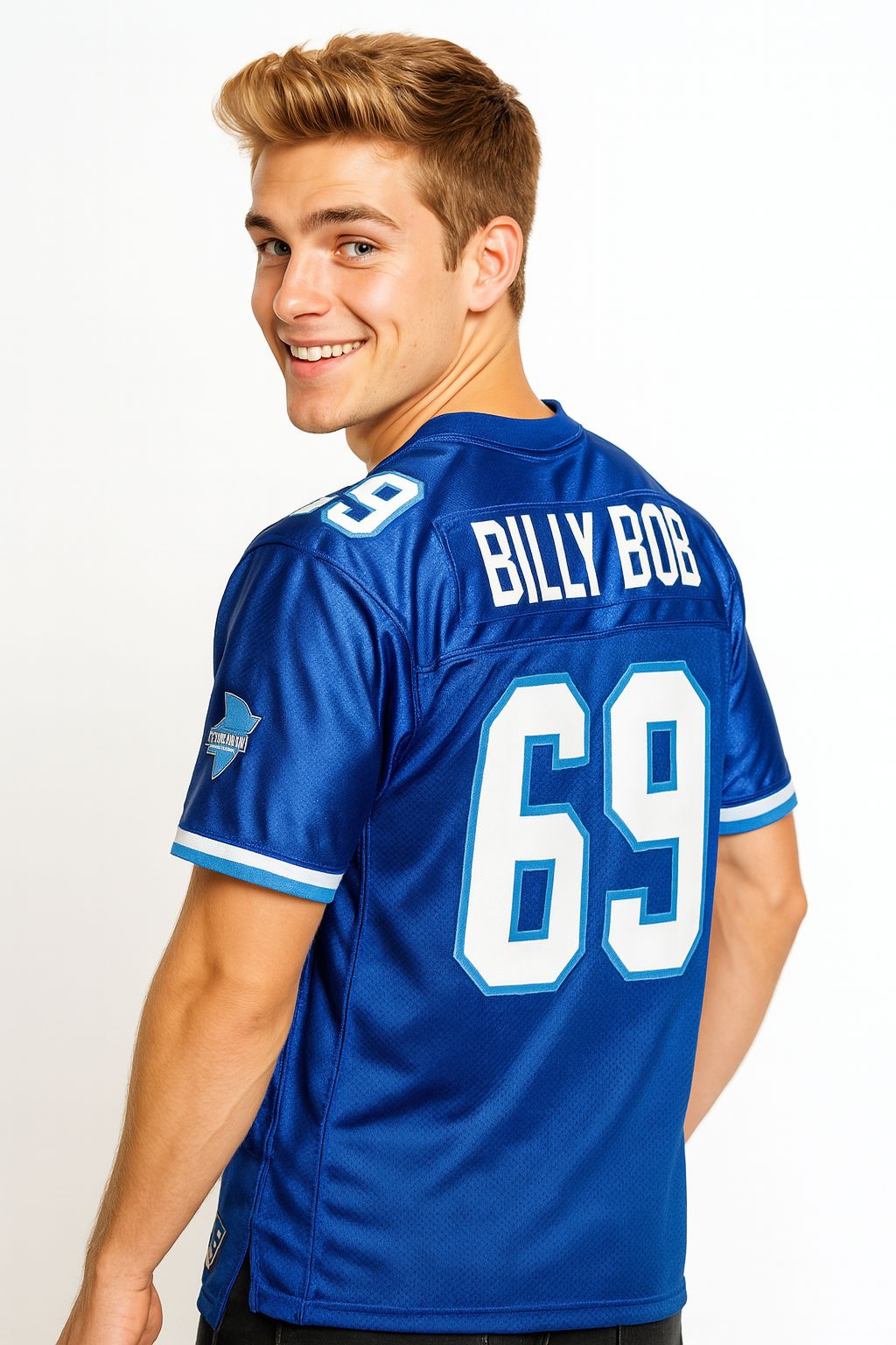 Billy Bob #69 Varsity Blues West Canaan High School Football Jersey