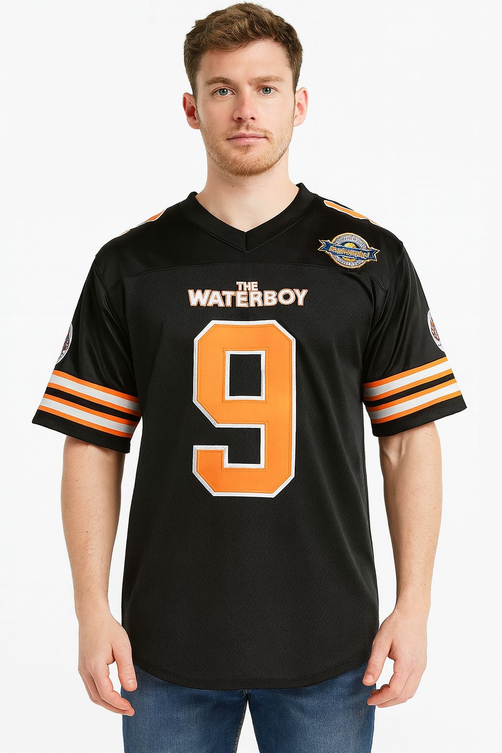 The Waterboy Movie Muddogs Bobby Boucher America Football Jersey #9 Black Color
