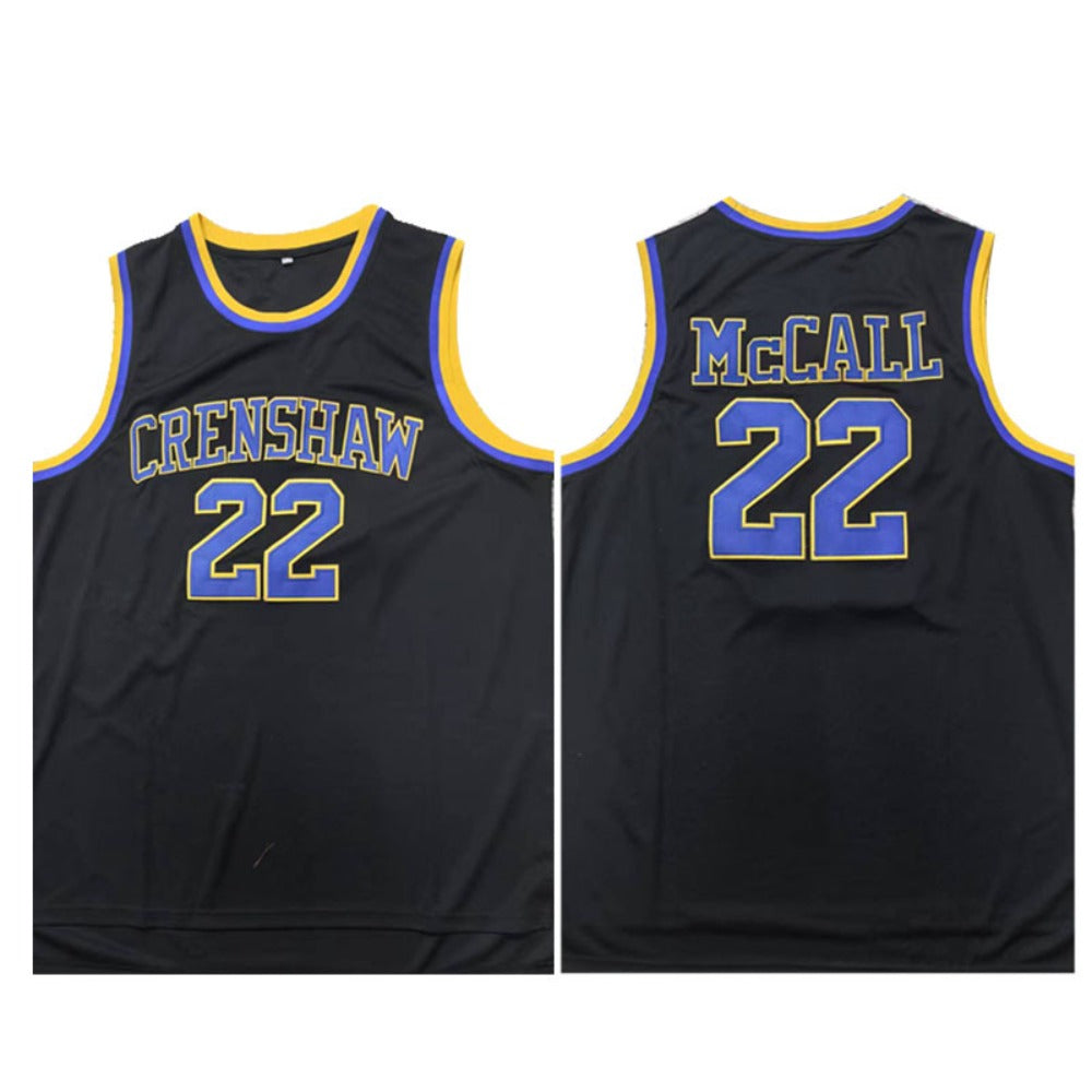 Love and Basketball Quincy McCall #22 Basketball Movie Jersey Black