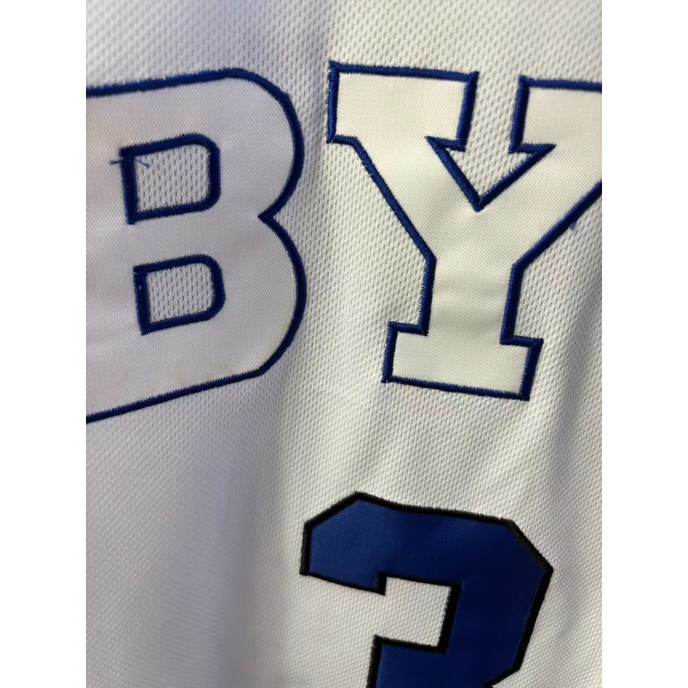 Custom BYU AJ Dybantsa #3 Brigham Young University College Basketball Jersey White