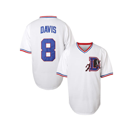 Crash Davis #8 Durham Bulls Jersey Shirt Baseball Jersey