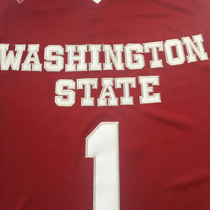 Thompson #1 Washington State College Basketball Jersey Red