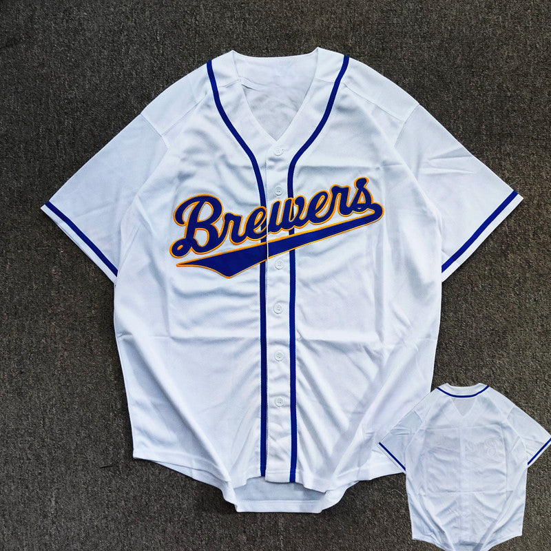 Vintage Milwaukee Brewers Jersey – Stitched Throwback Baseball Shirt