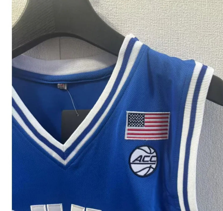 Custom Cooper Flagg #2 College Basketball Jersey - Blue Embroidery