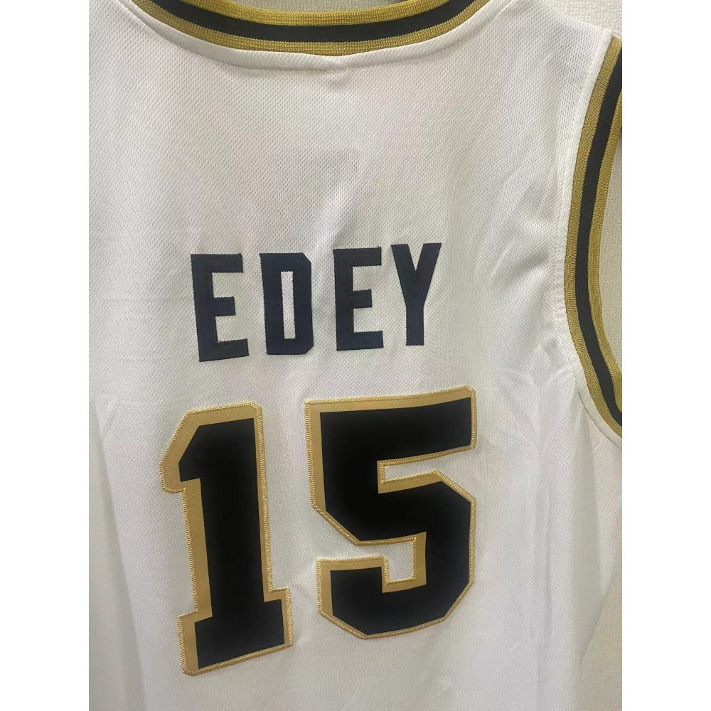 Zach Edey #15 Purdue Custom Retro Men Basketball Jersey Stitched - White