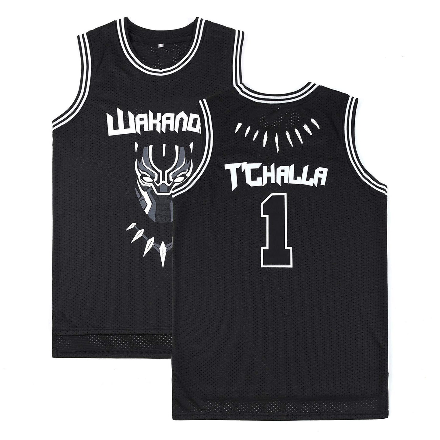 WAKANDA KING T’CHALLA #4 Black #1 Hip-hop Retro Jersey American Basektball Jersey
