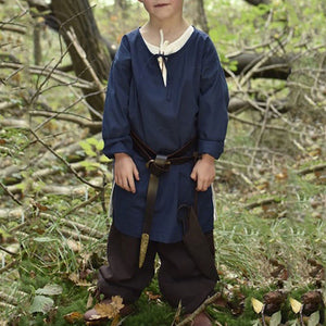 Kids Medieval Renaissance Gothic Tunic Top Warrior Viking Shirt Halloween Costume