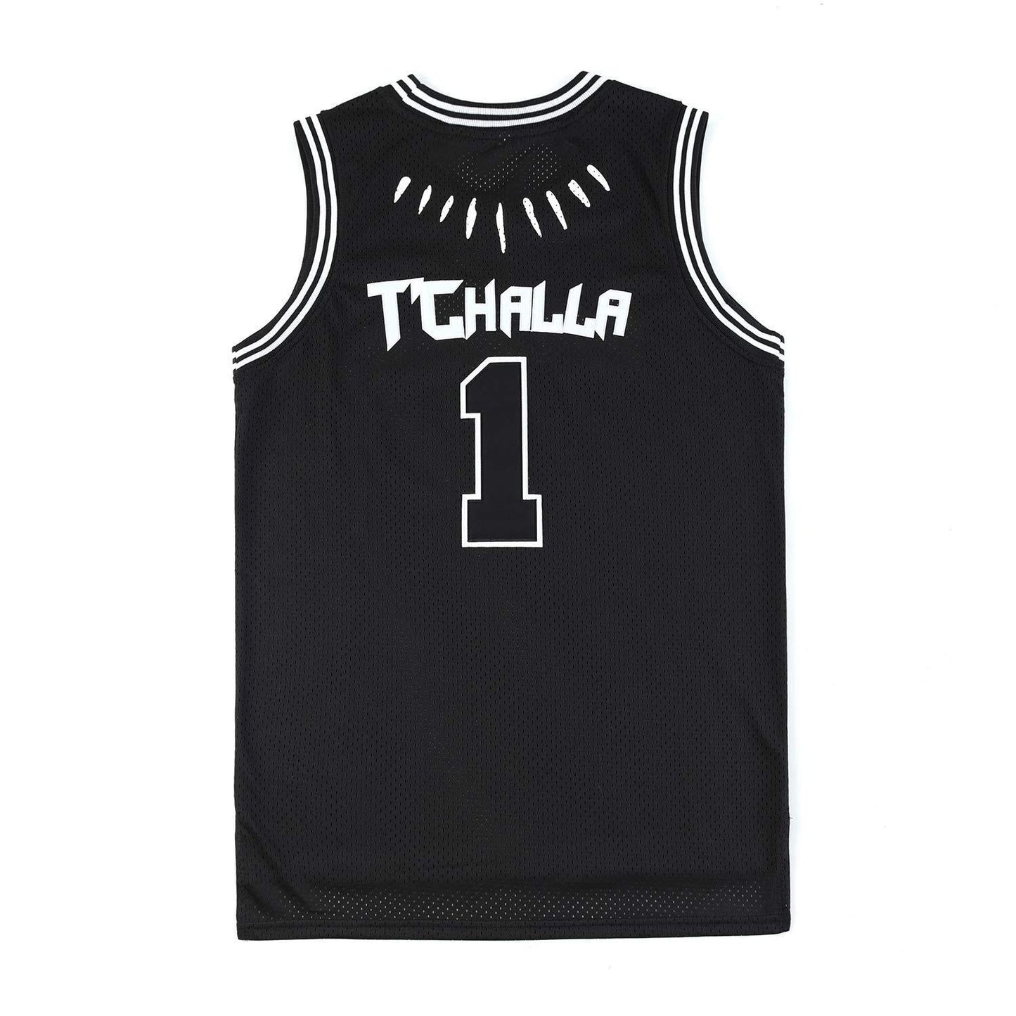 WAKANDA KING T’CHALLA #4 Black #1 Hip-hop Retro Jersey American Basektball Jersey