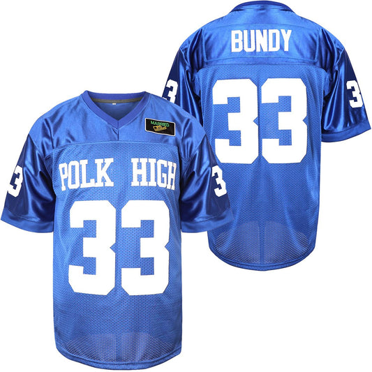 Married With Children – Al Bundy #33 Polk High Football Jersey Blue