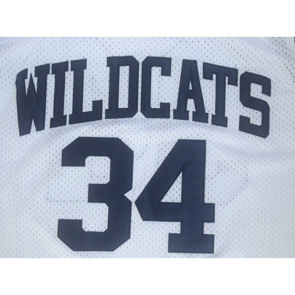 Len Bias #34 Vintage Wildcats High School Basketball Jersey - Classic Retro Fan Gear White