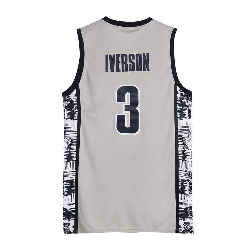 Hoyas Allen Iverson #3 Georgetown University Basketball Jersey