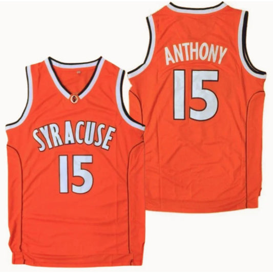 Carmelo Anthony Syracuse #15 Basketball Jersey Orange