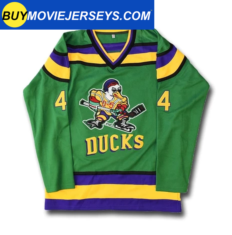 Fulton Reed 44 Ducks Hockey Jersey Embroidered Costume Mighty Movie Uniform  