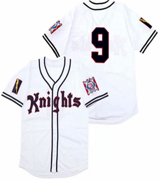 Roy Hobbs #9 Baseball Jersey – The Natural (Robert Redford) White