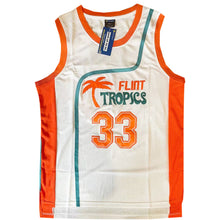 Load image into Gallery viewer, Semi-Pro Flint Tropics Jackie Moon #33  Basketball Movie Jersey White Color