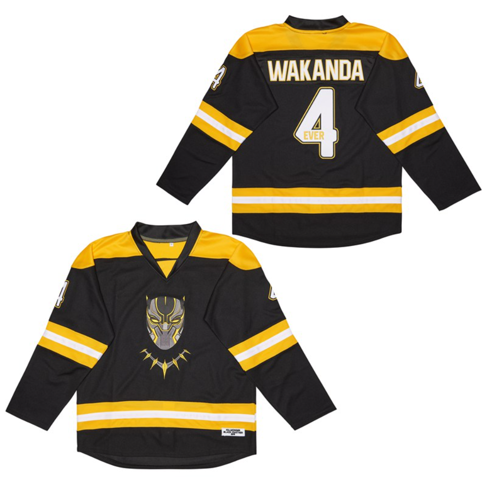 WAKANDA KILLMONGER #4 Ice Hockey Jersey Limited Edition