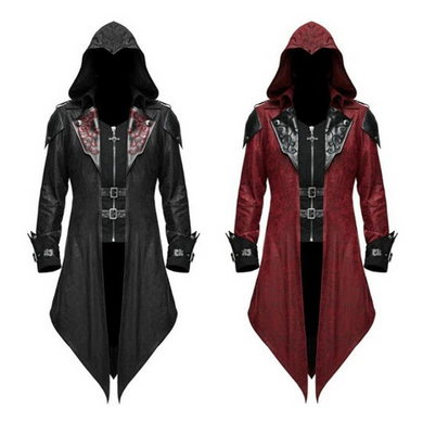 Men's Victorian Tailcoat Steampunk Medieval Jacket Gothic Coat Halloween Costume