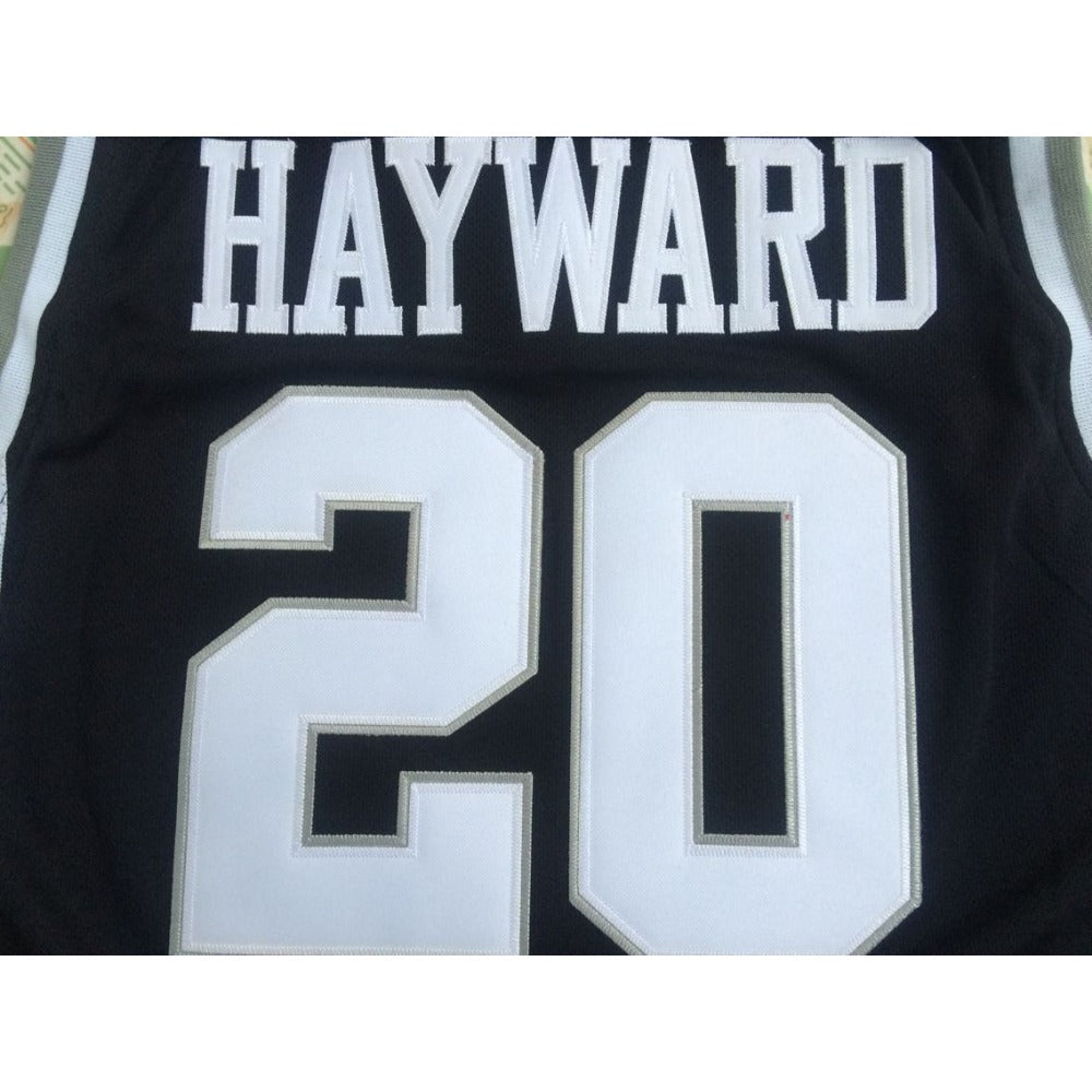 Custom Butler University #20 Gordon Hayward Black Embroidered College Basketball Jersey