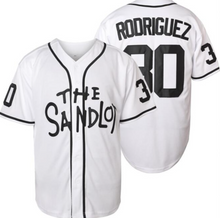 Load image into Gallery viewer, The Sandlot Benny Rodriguez #30 Men Stitched Movie Baseball Jersey