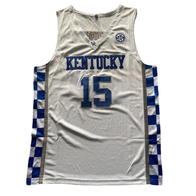 #15  Reed Sheppard Kentucky College Basketball Jersey White