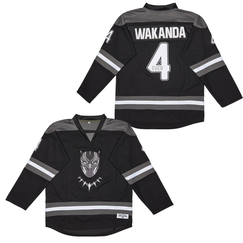 WAKANDA KING T’CHALLA #4 Ice Hockey Jersey Limited Edition