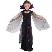 Load image into Gallery viewer, Girls Witch Costume Kids Halloween Cosplay Fancy Dress Up Party Outfit