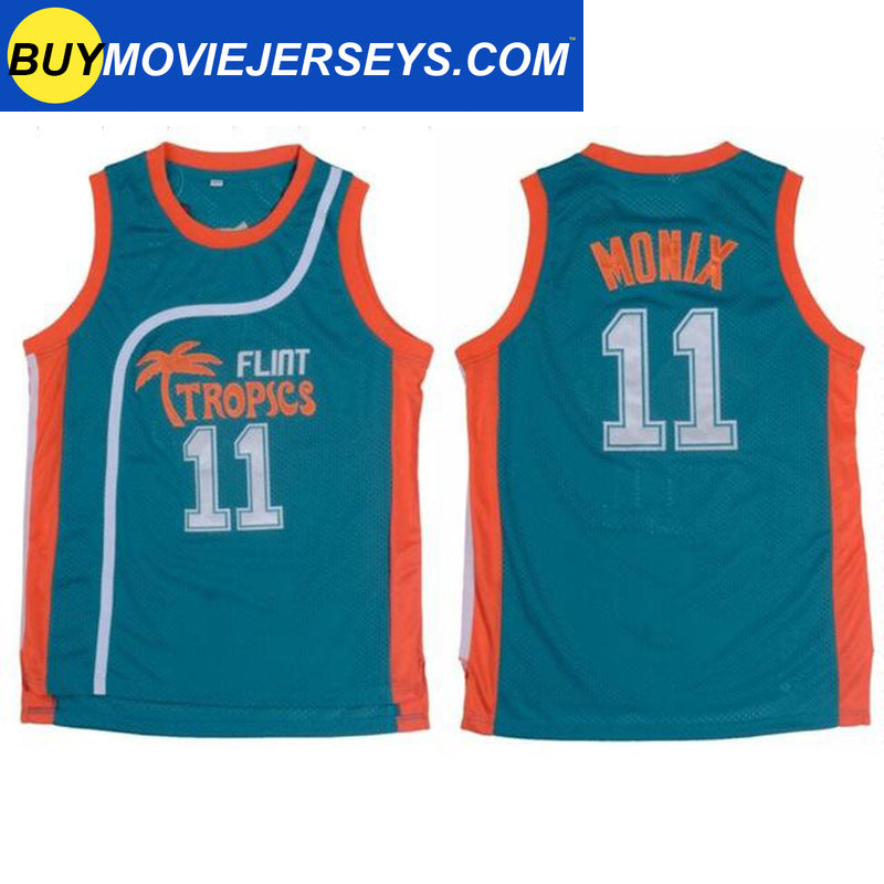 Semi-Pro Flint Tropics MONIX #11 Basketball Movie Jersey
