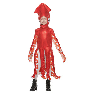 Kids Octopus Costume Sea Life Ocean Animal Girls Boys Halloween Fancy Dress