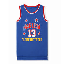 Load image into Gallery viewer, Wilt Chamberlain Harlem Globetrotters Basketball Jersey #13 Blue