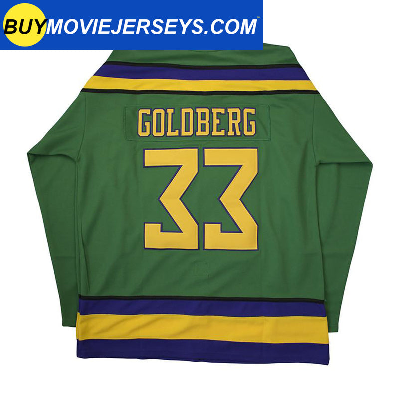 Greg Goldberg Mighty Ducks 33 Ice Hockey Jersey, 3XL / White