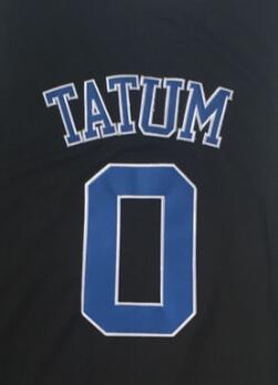 Custom Jayson Tatum #0 Basketball Jersey College - Black