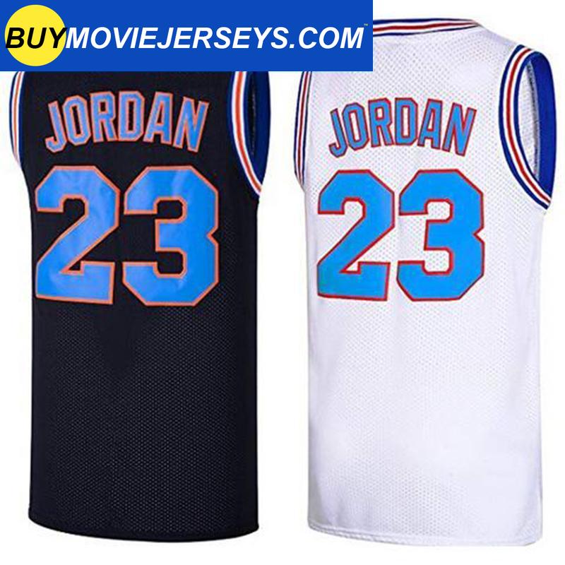 Michael Jordan Tune Squad White Jersey Space Jam Basketball MJ 23 Costume  Movie