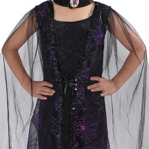 Girls Witch Costume Kids Halloween Cosplay Fancy Dress Up Party Outfit