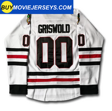 Load image into Gallery viewer, National Lampoon&#39;s Christmas Vacation Griswold #00 White Hockey Jersey