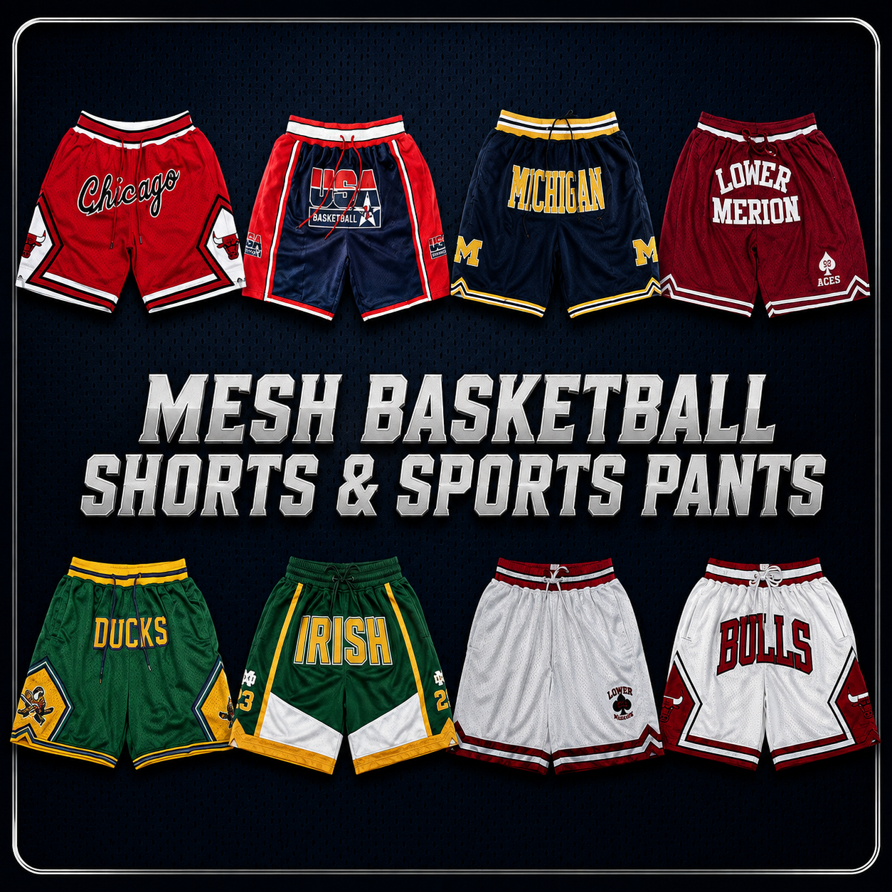 Mesh Basketball Shorts & Sports Pants | BuyMovieJerseys