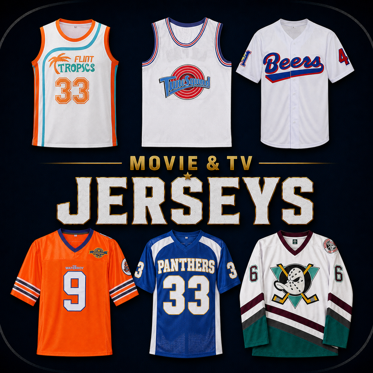 Movie & TV Jerseys | Iconic Film & TV Sports Jerseys| BuyMovieJerseys