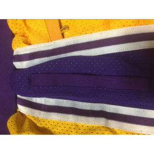 Classic Lakers Basketball Shorts Sports Pants with Zip Pockets