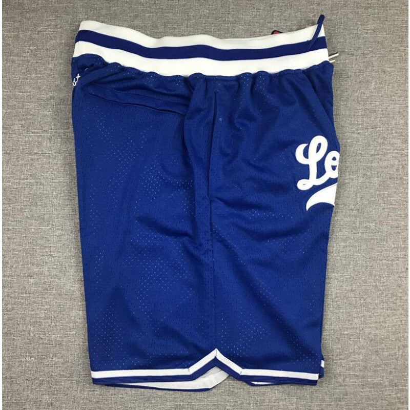 Throwback Los Angels Sports Shorts Sports Pants with Zip Pockets