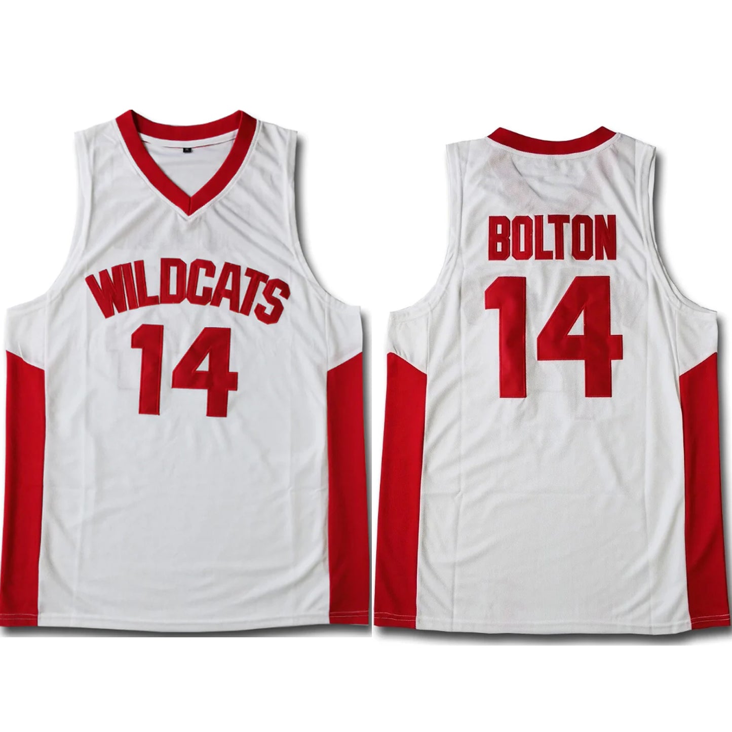 Zac Efron #14 Troy Bolton Wildcats High School Musical Basketball Jersey White