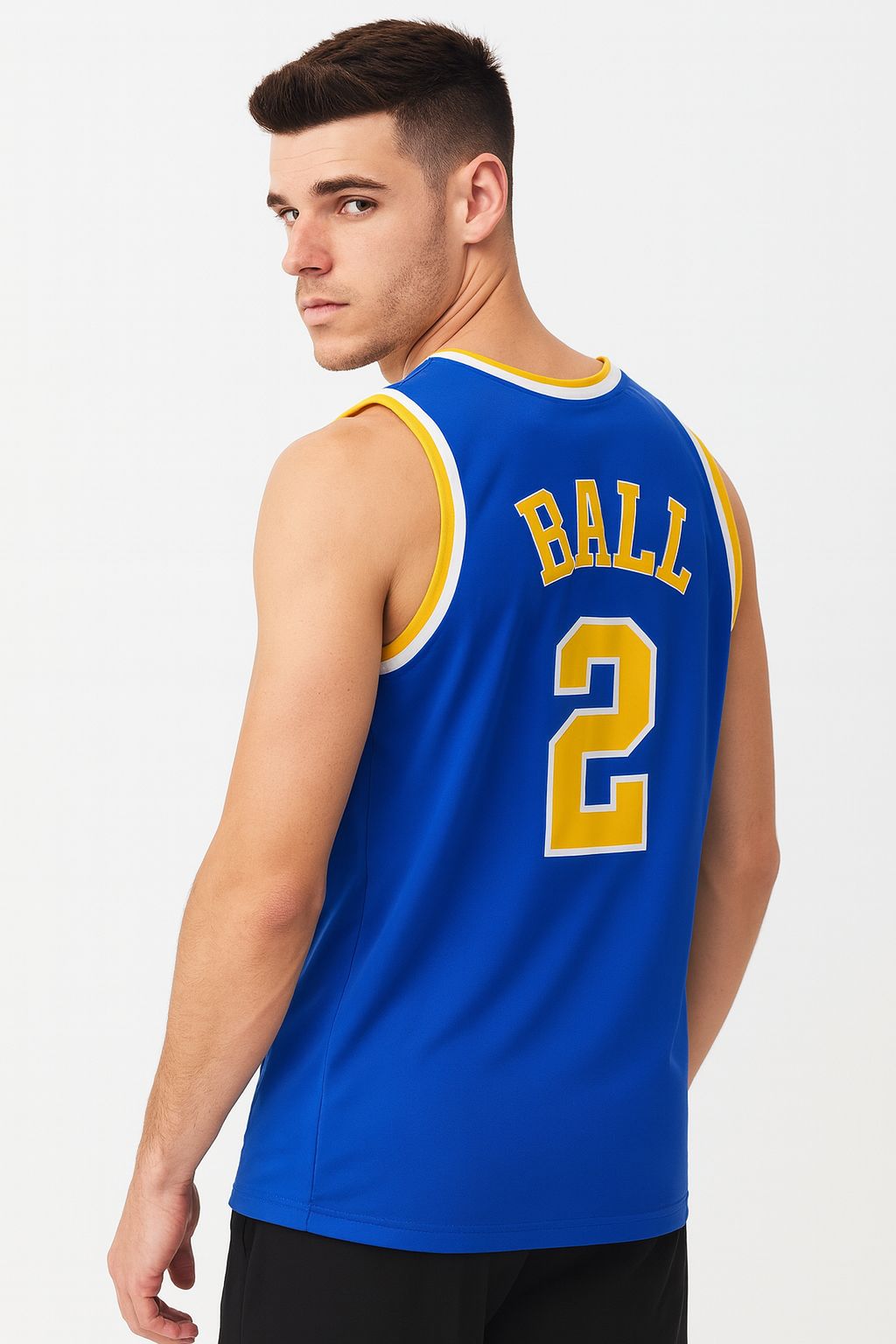 Lonzo Ball UCLA Bruins College Throwback Basketball Jersey - Blue