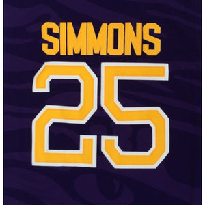 LSU Tigers #25 Ben Simmons Purple Basketball Jersey - College Fan Gear