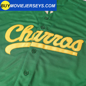 Men #55 Kenny Powers Charros Movie Baseball Jersey Stitched Green