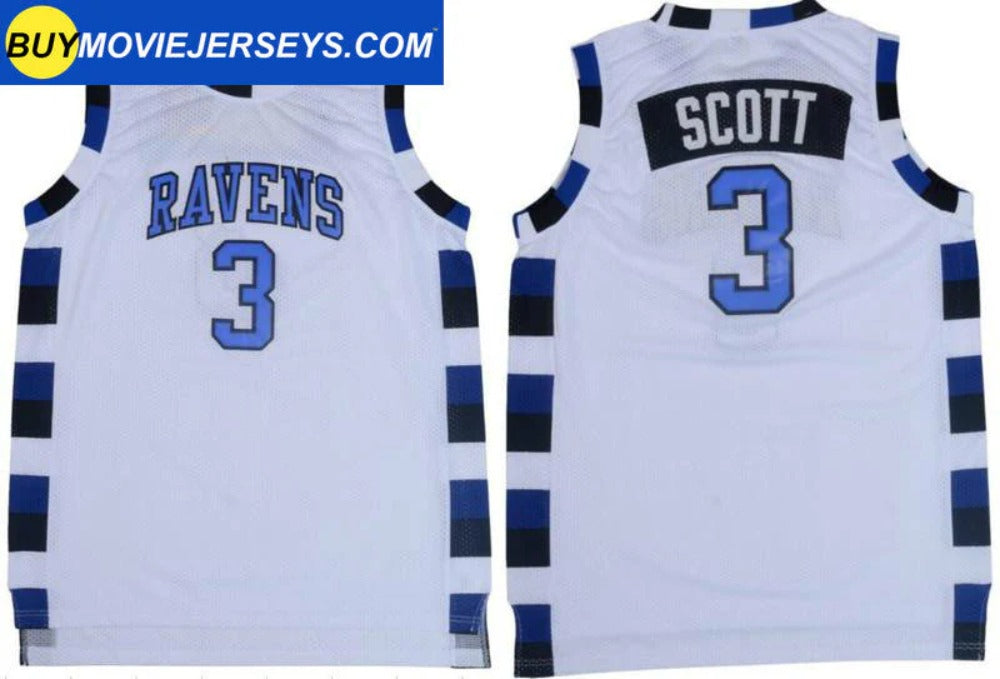 Lucas Scott One Tree Hill Ravens #3 Basketball Movie Jersey