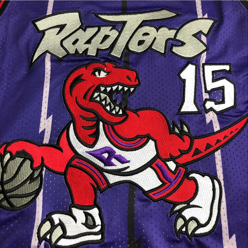 Premium Retro Throwback Embroidered Quality Basketball Jersey Vince Carter #15 Limited Edition