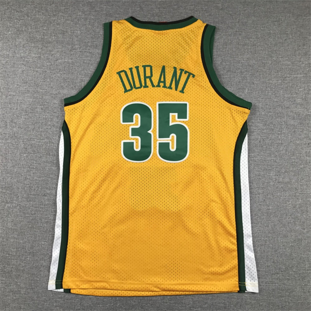 Kids Youth Basketball Jersey Sonic 35 Durant Yellow 🏀🔥