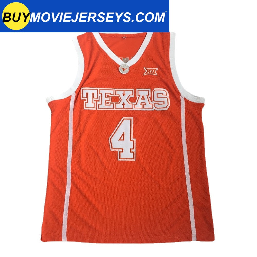 Mohamed Bamba #4 Texas University Basketball Jersey College