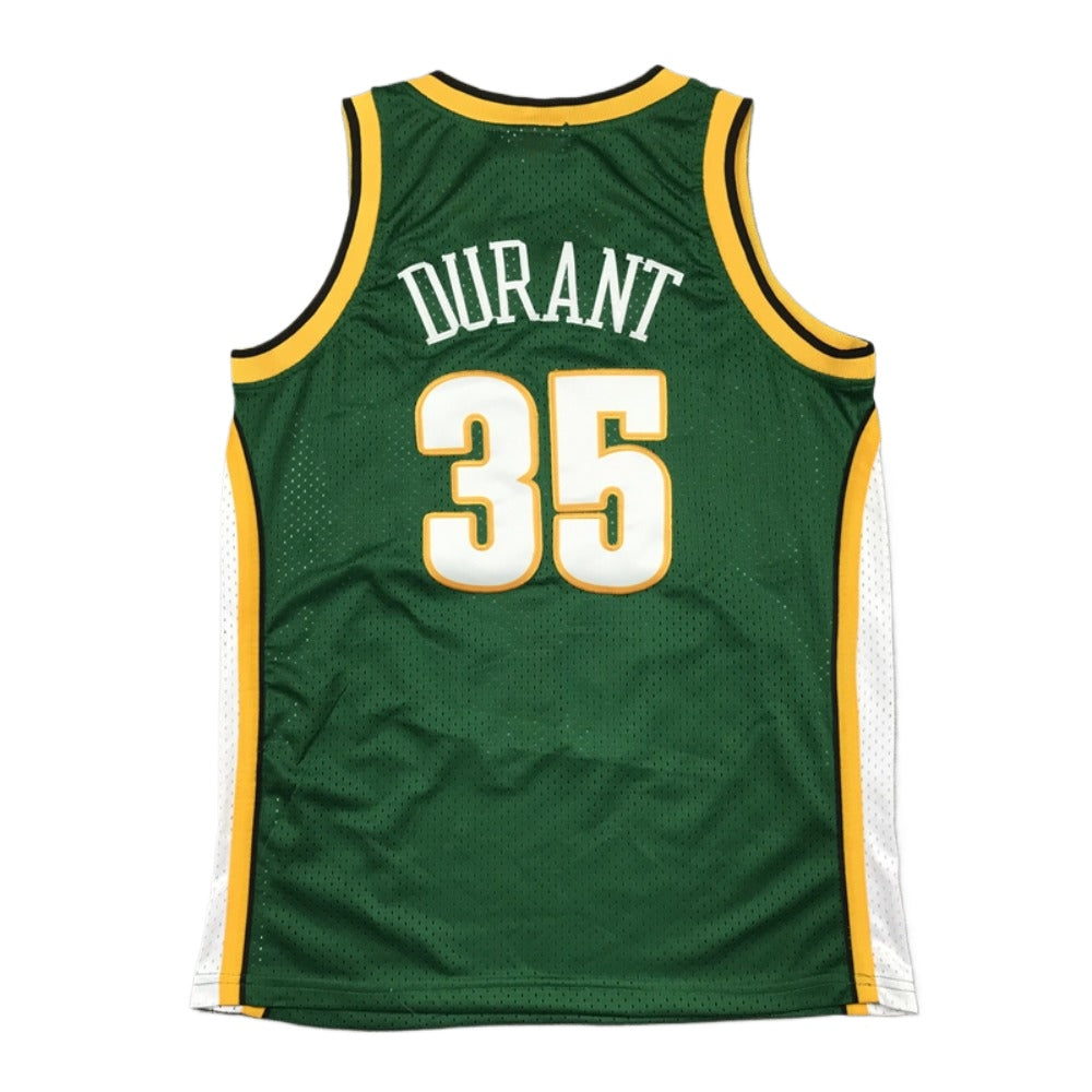 Kids Youth Basketball Jersey Sonic Seattle 35 Durant Green