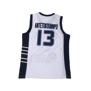 Antetokounmpo #13 White HELLAS Basketball Jersey - White